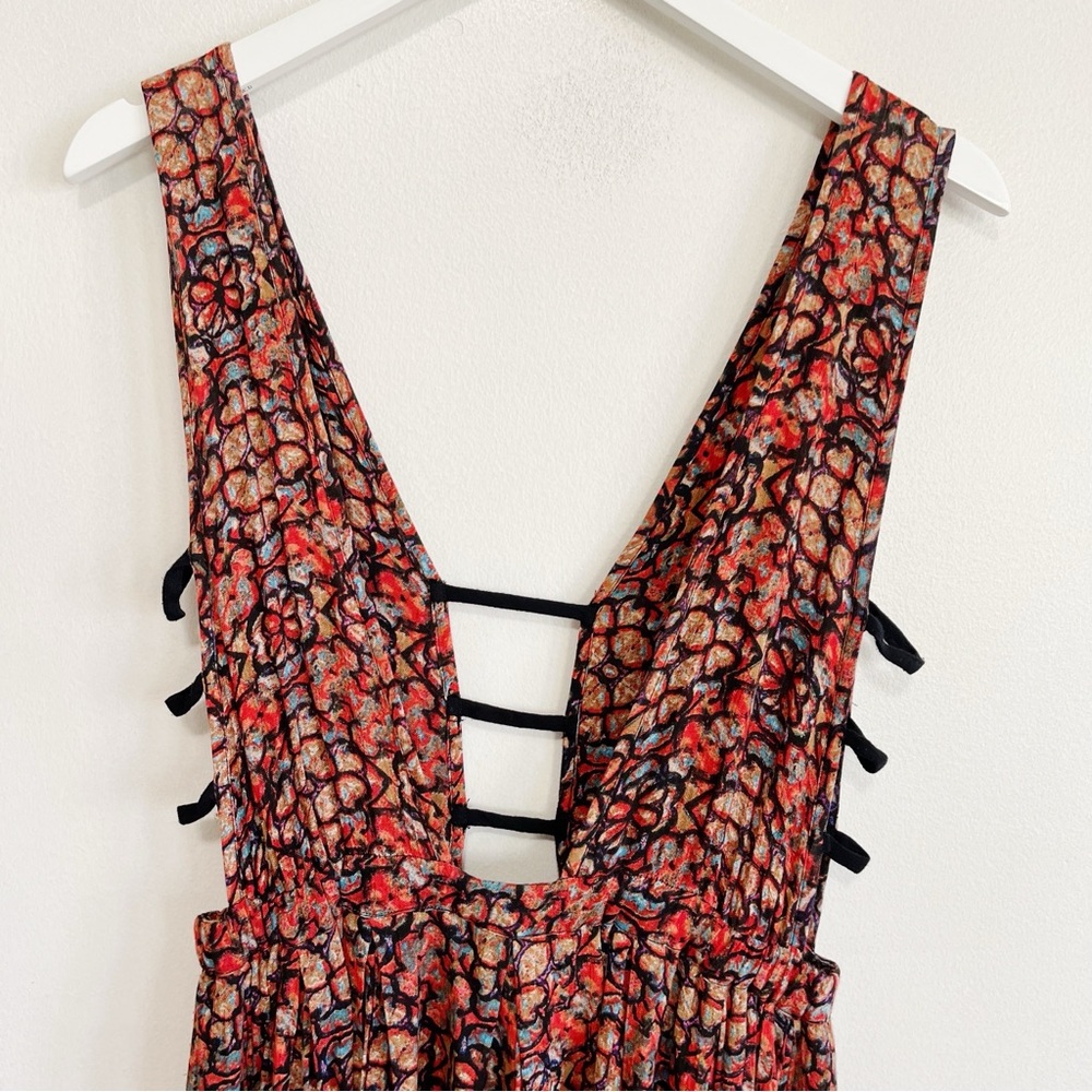 BOGO! Free People One Java Cascade Mini Red Dress - image 11